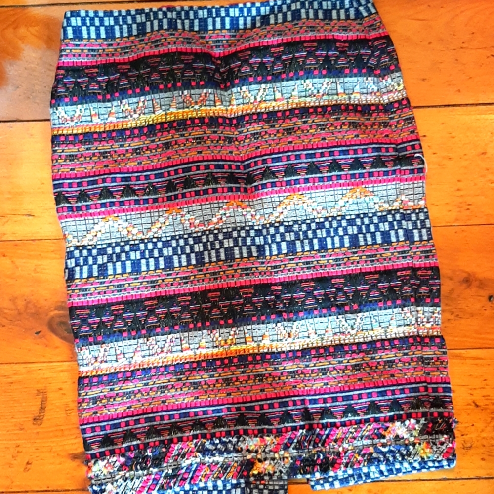 Trina Turk Vibrant Multicolor Midi Skirt
